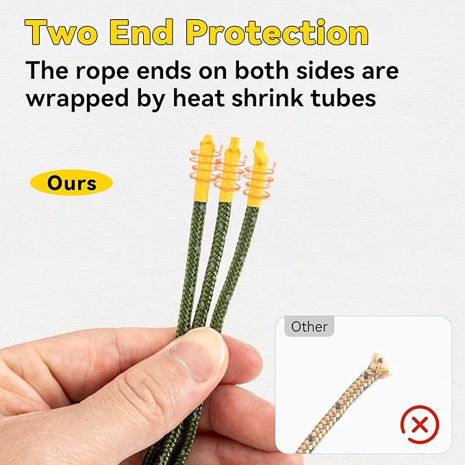 HIKEMAN Reflective Tent Rope Guyline - 4M Camping Guide Ropes,3mm Tent Guy Ropes Cord with Aluminum Tensioners Adjuster for Outdoor Camping Hiking Caravan Awning Tents (Army Green, 3mm)