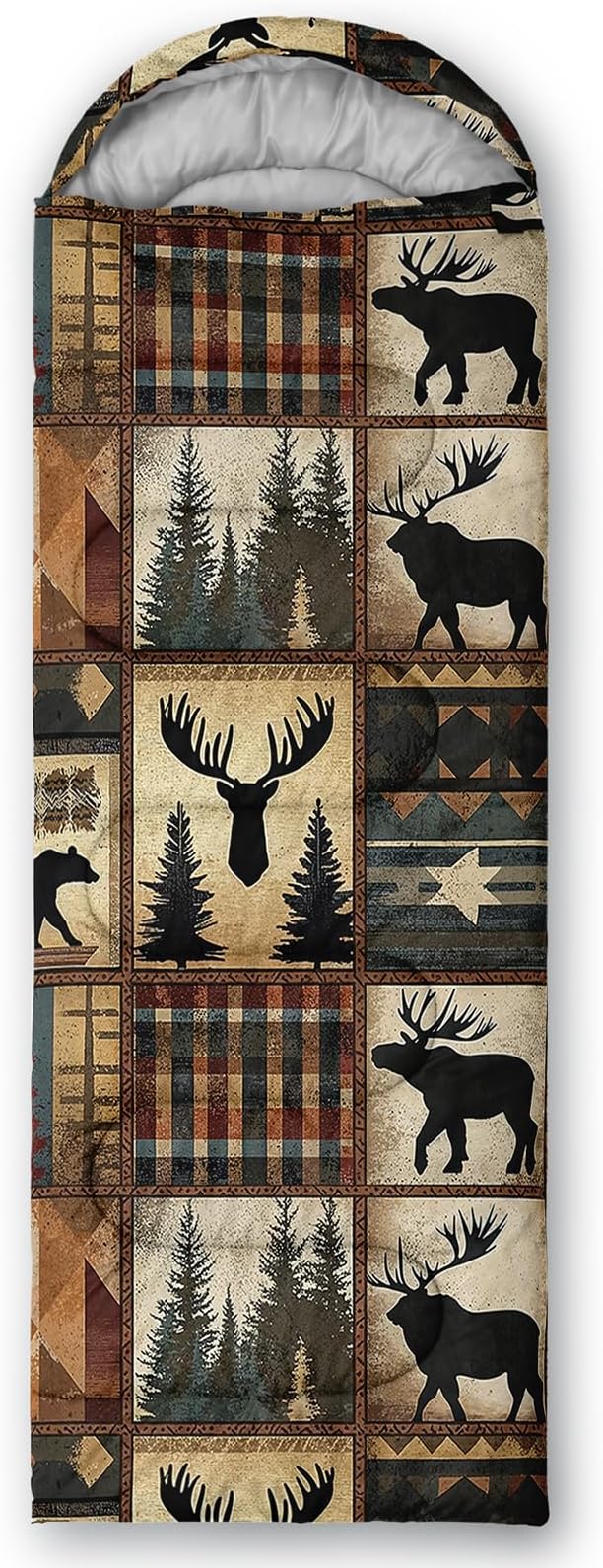 AILONEN Outer Space Astronaut Camping Sleeping Bags,Lightweight & Waterproof,3 Season Warm & Cool Weather,Cartoon Sleeping Bags for Kids,Boys Girls Travelling,Outdoors