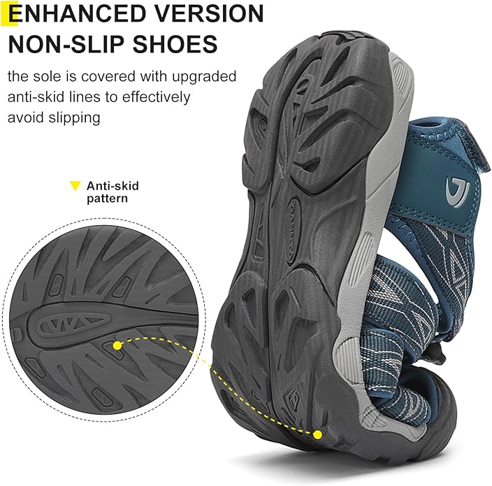 Dannto Women's Sport Hiking Sandals Closed Toe Outdoor Athletic Walking Sandal Lightweight Summer Water Shoes