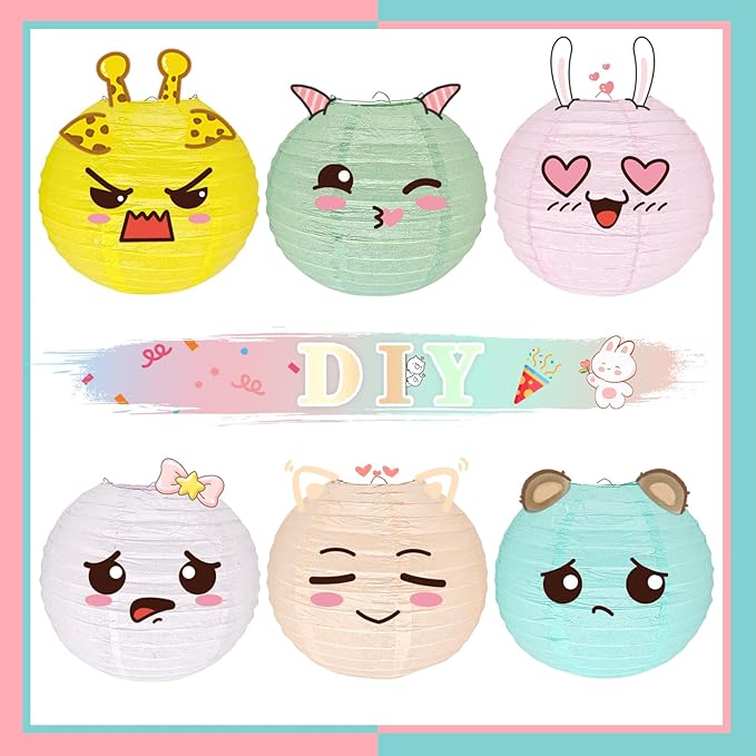 12Pcs 8" Colorful Pastel Paper Lanterns for Classroom Spring Children's Room Mother's Day Baby Shower Wedding Birthday Party Decorations, Macaron Rainbow Pastel Classroom Decor (8 inch)