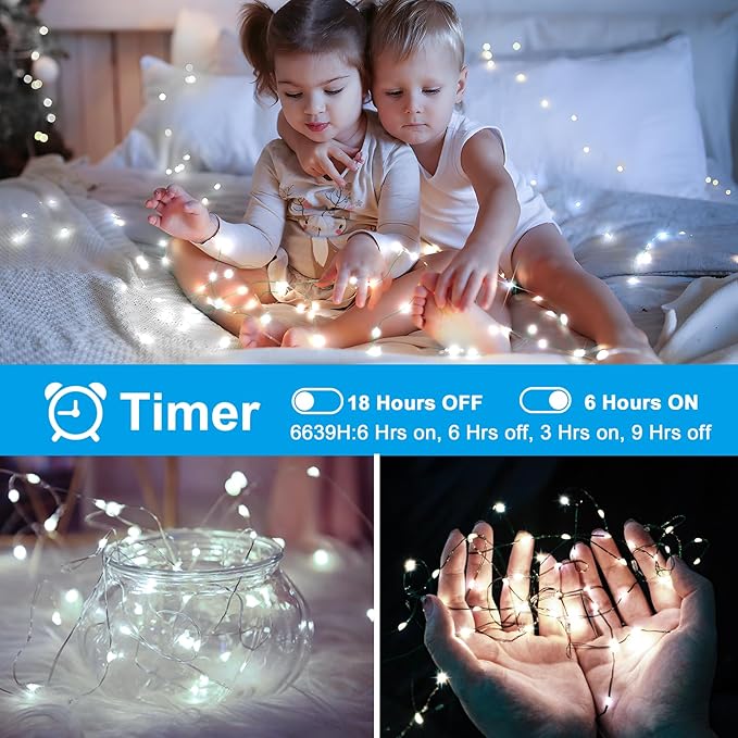 KNONEW 400FT Outdoor Christmas Fairy Lights Plug in,1200 LED String Lights Outdoor Waterproof 8 Modes Memory Times for Wedding Bedroom Walls Garden Trees Decoration(Cool White)
