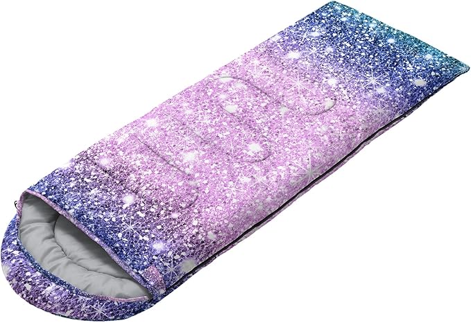 Sleeping Bags for Adults Kids,Backpacking Camping Sleeping Bag for Girls Boys Lightweight Waterproof Cold/Warm Weather Sleeping Bag for All Season