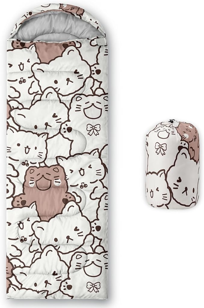 CVHOUSE Camping Sleeping Bags,3 Season Warm & Cool Weather,Lightweight,Waterproof Sleeping Bags for Adults & Kids,Traveling,and Outdoors,Camping Gear Equipment