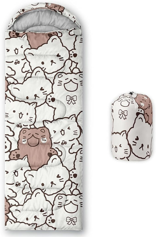 CVHOUSE Camping Sleeping Bags,3 Season Warm & Cool Weather,Lightweight,Waterproof Sleeping Bags for Adults & Kids,Traveling,and Outdoors,Camping Gear Equipment