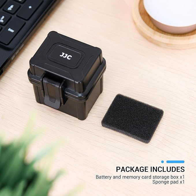 DB-110 LI-92B LI-90B NP-50 Battery and SD Micro SD Card Case, Water-Resistant & Shockproof, Camera Battery Case Holder Storage Box for 4X DB-110/LI-90B/LI-92B/EN-EL19/EN-EL10/NB-13L/NP-BX1/SLB-11A