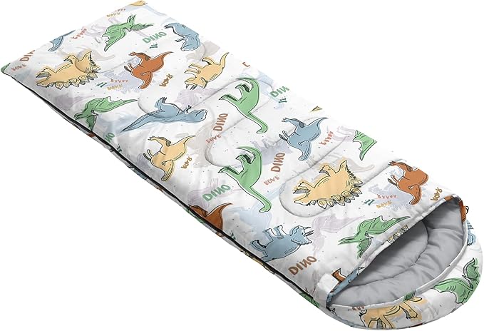 AILONEN Outer Space Astronaut Camping Sleeping Bags,Lightweight & Waterproof,3 Season Warm & Cool Weather,Cartoon Sleeping Bags for Kids,Boys Girls Travelling,Outdoors