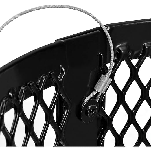 Global Industrial 36 Gallon Outdoor Steel Trash Can with Dome Lid, Plastic Liner and Anchor Kit Included, 23-1/2" Diameter x 40" H, Powder Coat Finish, Unassembled, Black