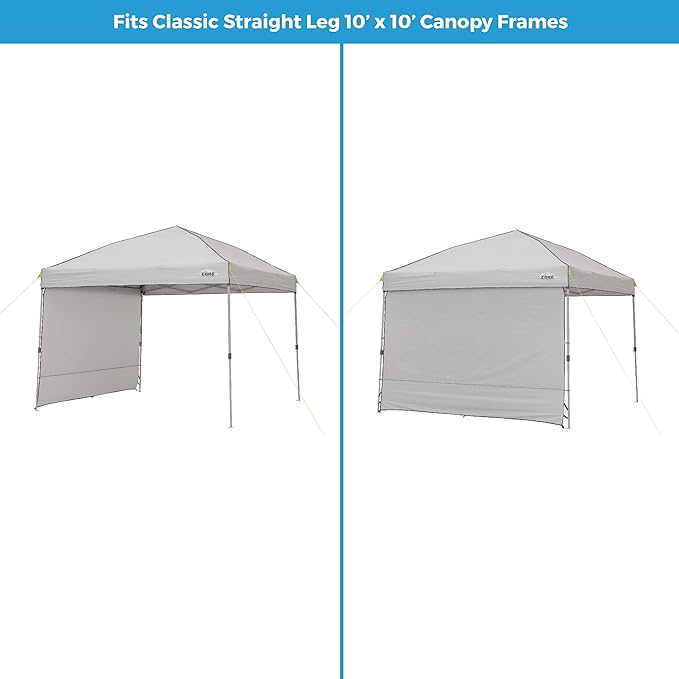 CORE Removable Sun Wall for Straight Leg Canopy Gazebo, Accessory Only, 10 ft x 10 ft