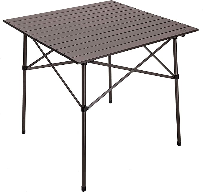 ALPS Mountaineering Aluminum Roll-Top Camp Table with Fast Setup and Compact Storage