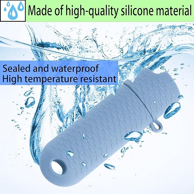 5 Pcs Waterproof Lighter Case Cover Holder for BIC Regular Lighters Sleeve Type J6 Outdoor Survival Multipurpose Seal Lighter Pouchfor Hiking and Camping (Light Blue, 5)