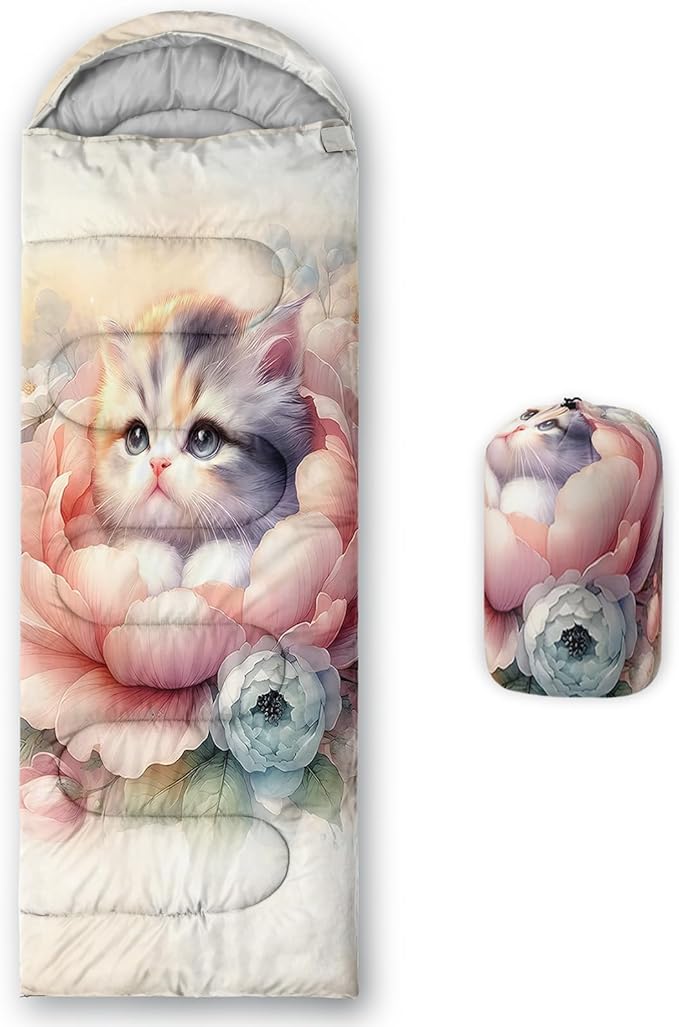 Sea Turtle Sleeping Bag for Kids Boys Girls,Ocean Themed Camping Gear,Waterproof Compact Sleeping Bag for Camping Backpacking Outdoor Hiking.