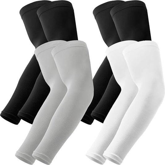 Arm Sleeves for Men Women, UV Sun Protection Compression Cooling Summer Arm Sleeves for Volleyball Basketball Sports