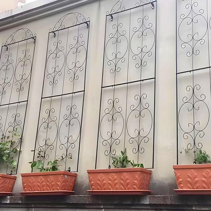 Garden Trellis 2 Pack 80 Inch.H x 22 Inch.W Heavy-Duty Climbing Plant Trellis Metal Plant Supports Suitable Supporting Climbing Plants Outdoor, Roses, Vegetables, Vines, Flowers