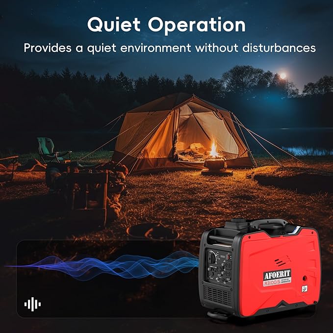 3500 Watt Inverter Generator Portable, Quiet and Lightweight Gas Generaror for Camping, Power Equipment Fuel RV Ready