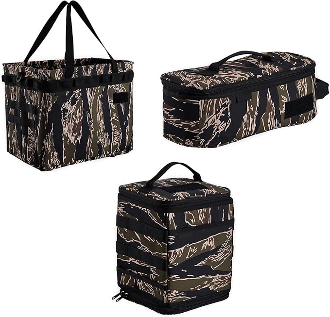 Camping Gear, Outdoor Camping Organizers Portable Picnics Tableware Carrying Storage Bag for Hiking Picnics Camping Cookware Bag