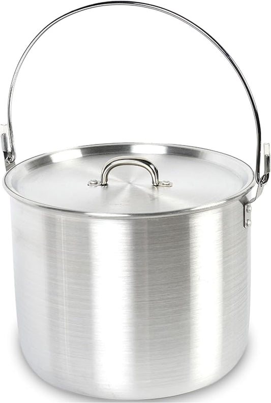 AceCamp Nested Pot Aluminum Lightweight Cooking Pot Set Outdoor Large Stock with lid and folding handle - 4L,8L,12L