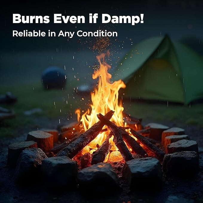 Pine-Scented Fire Starters (12-Pack) Clean & Chemical-Free | Fresh Pine Fragrance | Waterproof Fire Starters for Indoor Fireplace, BBQ, Campfire, Wood Stove, Chimney, Fire Pit, Grill, Smoker, Bonfire