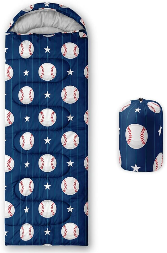 QOOMO Camping Sleeping Bags,3 Season Warm & Cool Weather,Lightweight,Waterproof Sleeping Bags for Adults & Kids,Traveling,and Outdoors,Camping Gear Equipment