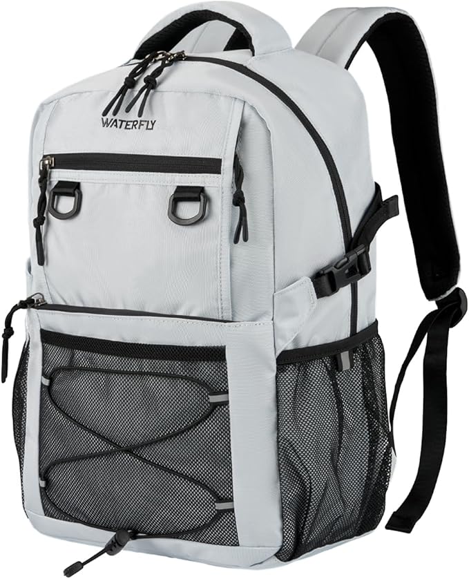 WATERFLY Travel Hiking Casual Backpack: 22L Lightweight Everyday Outdoor City Daypack College Bookbag for Woman Man