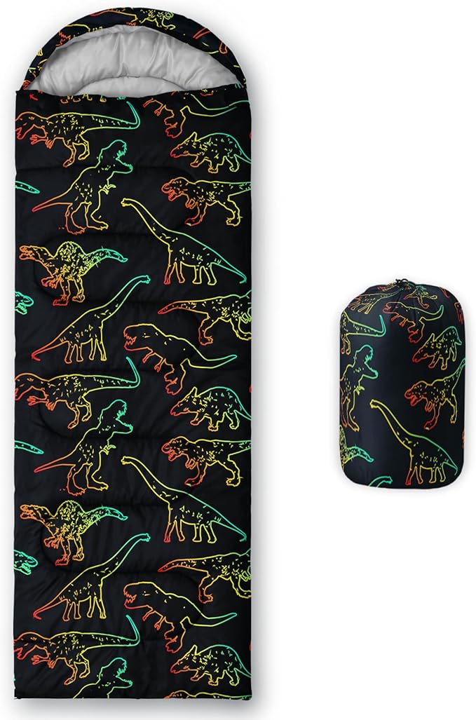 QOOMO Camping Sleeping Bags,3 Season Warm & Cool Weather,Lightweight,Waterproof Sleeping Bags for Adults & Kids,Traveling,and Outdoors,Camping Gear Equipment