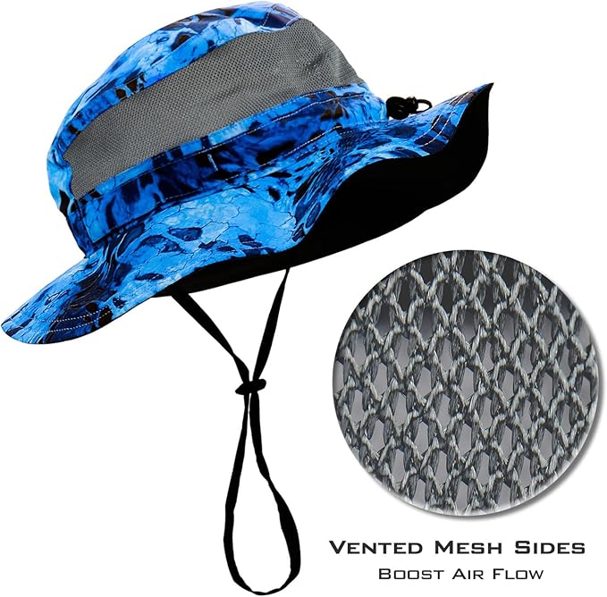 KastKing Sol Armis UPF 50 Boonie Hat - Sun Protection, Fishing, Beach & Hiking, Paddling, Rowing, Kayaking