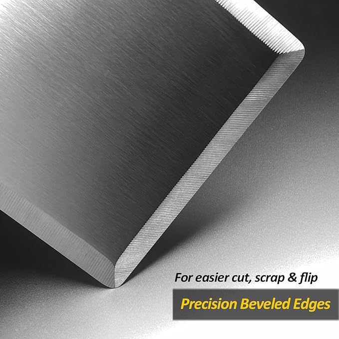 Stainless Steel Metal Spatula Set For Griddle, Grill Spatula Scraper for BBQ/Flat Top Grill- Full Tang Handle -Thicked Blade- Beveled Edges, Great Griddle Accessories for Pancake/Dough Cutter