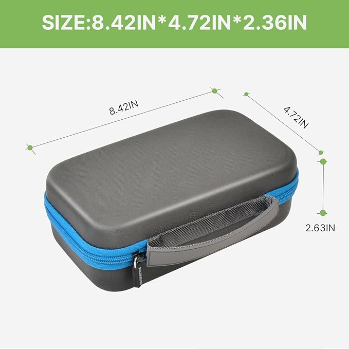 Battery Organizer Storage Holder Case Box for 69+ Batteries AA AAA C Cell 9V 3V Lithium - No Tester Included (Blue)