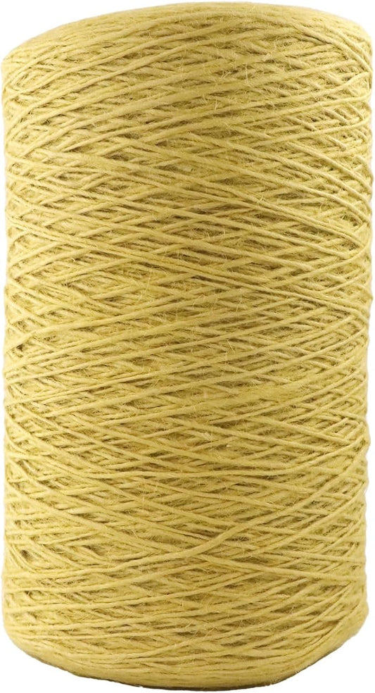 1mm x 1500 Feet Yellow Jute Rope, Twine for Gardening Tomato Climbing Plant Tie Floristry Crafts Gift Wrapping Packing Decor