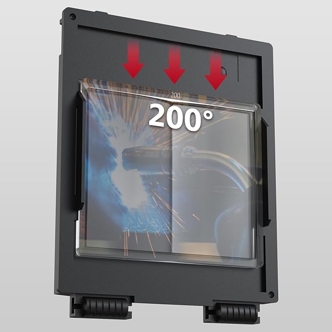 ARCCAPTAIN 2PCS Welding Cheater Lens Magnifying Lens, 2.0 Magnification, 3.54" x 4.25", Compatible with Most Welding Helmets