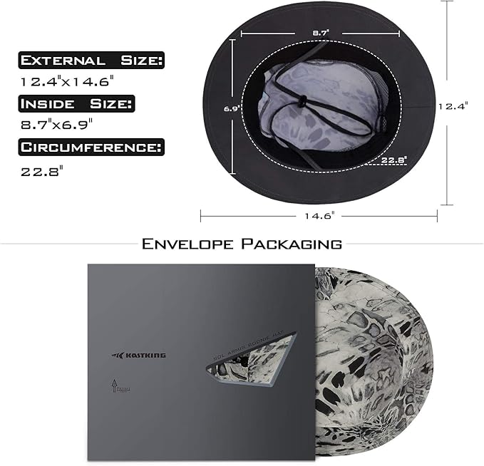 KastKing Sol Armis UPF 50 Boonie Hat - Sun Protection, Fishing, Beach & Hiking, Paddling, Rowing, Kayaking