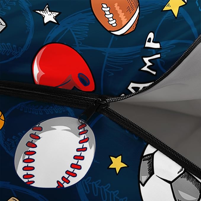 Axolotl Colorful Cats 3 Season Sleeping Bag for Kids, Girls, Teens - Warm and Cool Weather Pet Animal Theme, Waterproof Lightweight for Traveling, Outdoors Camping Equipment