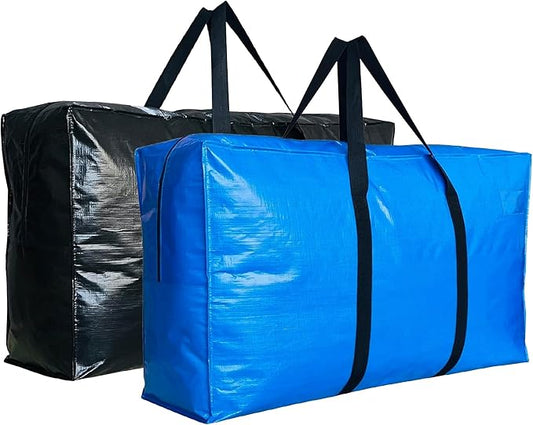 Extra Large Storage Bags, Jumbo Moving Storage Bags, Foldable Big XL Duffle Bag for Travel,Christmas Tree Bag, 38x23x11inch