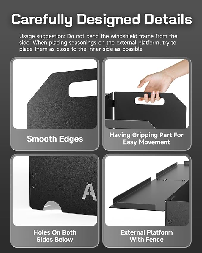 Aluminum Camping Stove Windscreen,Lightweight Foldable Outdoor Wind Blocker Gas Stove Windshield Wind Screen with Storage Bag for Camping,Glamping,Hiking,Picnic,Backpacking,Cooking,Fishing