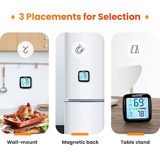 SMARTRO SC42 Professional Digital Hygrometer Indoor Thermometer Room Humidity Gauge Pro Accuracy Calibration