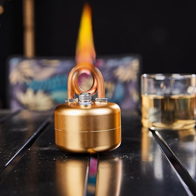Mini Alcohol Camping Stove – Lightweight Brass & Aluminum Spirit Burner with Stand | Faster Heating – Perfect for Backpacking, Hiking & Brewing Piping Hot Tea/Coffee
