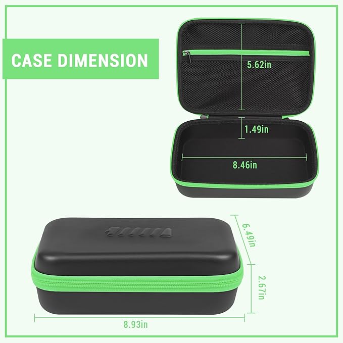 Battery Organizer Storage Case with Tester for AA AAA Button Battery Holder Carrying 3 Batteries Variety Pack 88 Batteries Zipper Mesh Bag (Batteries Not Included) (black-green)