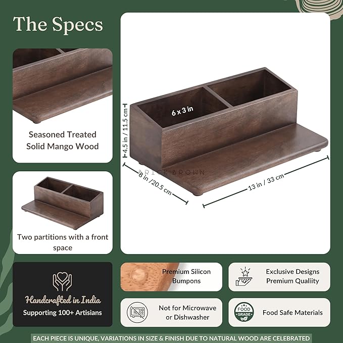 Chic Organizer Makeup & Accessory Desk Organizer for Dressing Tables, Bathrooms, and Kitchens,Table Counter Top Multi-Function Case Holder for Home, Office Bedroom Greywash