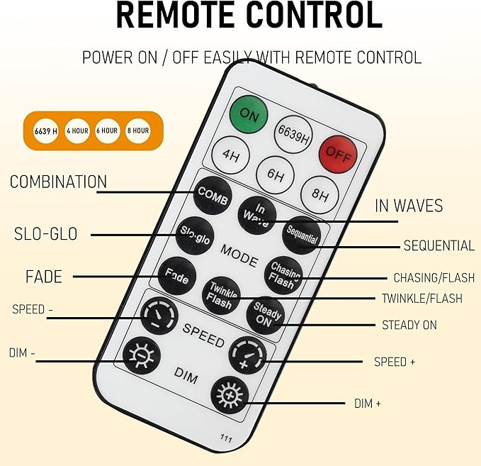 TW SHINE 66 FT 200 LED Fairy Lights for Bedroom Multi-Colored, USB Waterproof Christmas String Lights with Remote Timer, 8 Modes Copper Wire for Indoor Outdoor Party Tree Wedding Yard Decorations
