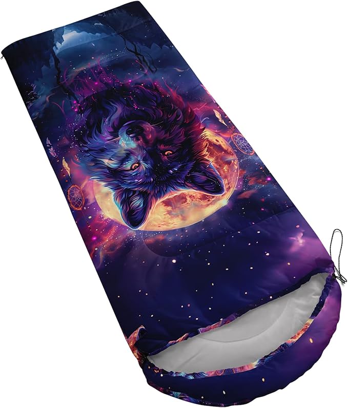 AILONEN Pink Lovely Rabbit Sleeping Bag for Girls Kids Adults,Warm and Cool Weather,Lightweight,Waterproof Backpacking,Cartoon Flowers Printed Bunny Sleeping Bag for Camping