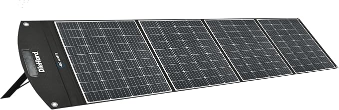 DieHard Solar Panel, 400-Watt, High-Efficiency, Adjustable, Foldable, Flexible, Lightweight, Portable - Designed for use with DieHard Portable Power Stations