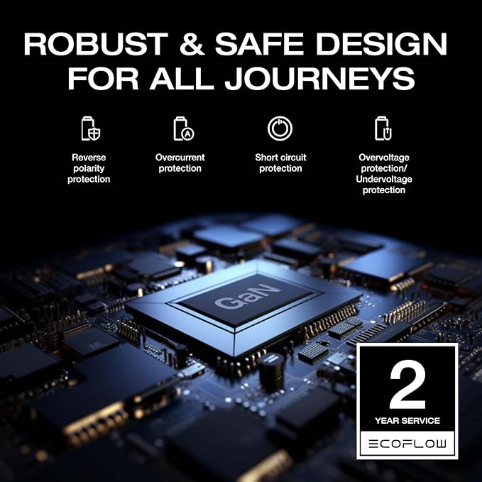 EF ECOFLOW 800W Alternator Charger, 3-in-1 Fast DC-DC Charger for Portable Power Stations, Car Battery Charger & Jump Starter 8× Faster Than Cigarette Chargers, Charges 1kWh in 1.3 hr