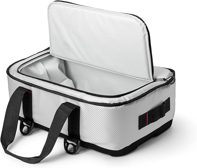 AO Coolers Stow N' Go Cooler, Low-Profile, Leakproof with High-Density Insulation, Holds Ice for 24 Hours, HD Carbon Silver, 38 Pack