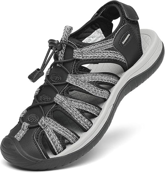 Dannto Women's Closed Toe Hiking Sandals Walking Water Sandal Comfort Athletic Sport Outdoor Sandals