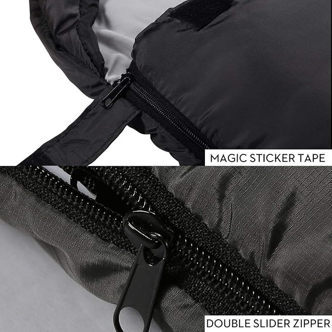 Sleeping Bag,3-4 Seasons Warm Cold Weather Lightweight, Portable, Waterproof Compression Sack Adults & Kids - Indoor & Outdoor Activities: Traveling, Camping, Backpacking, Hiking