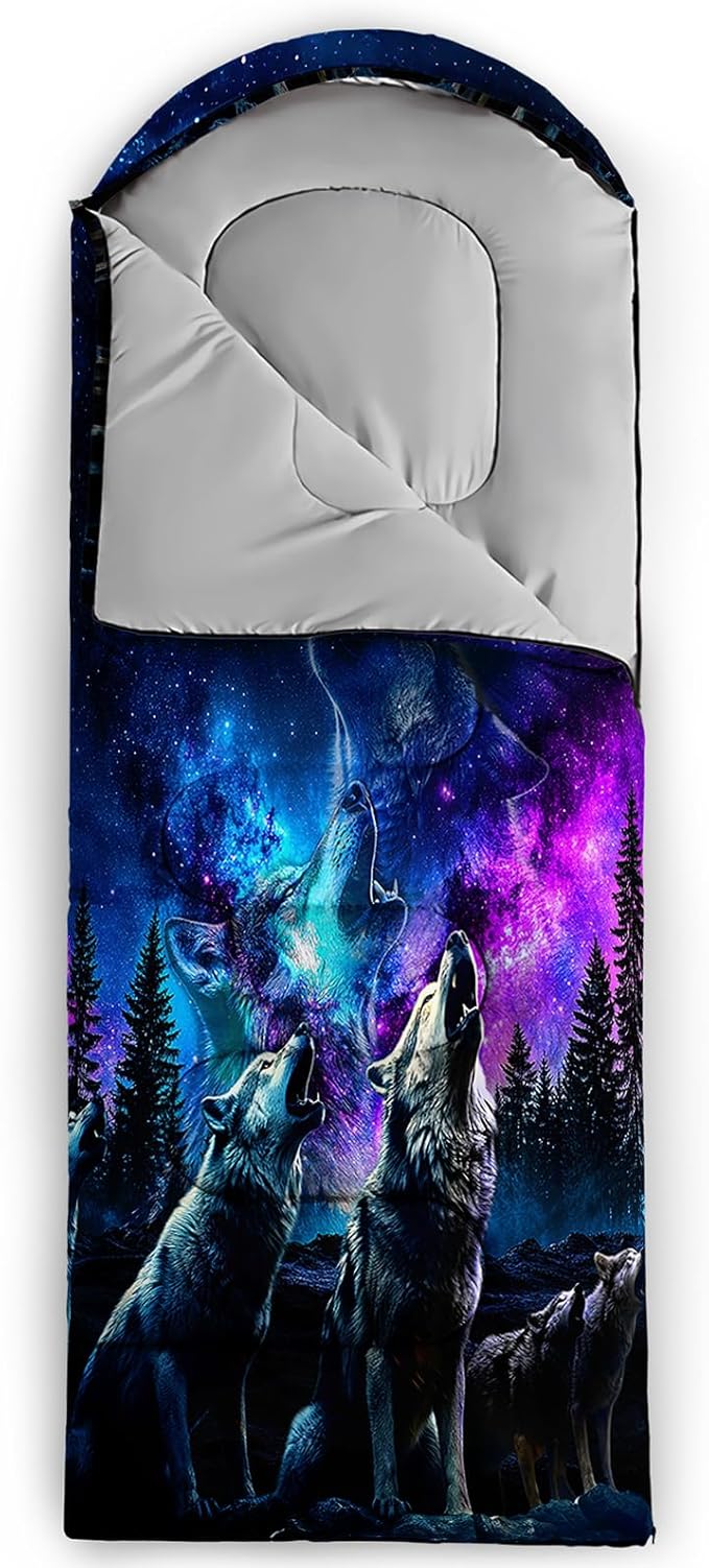 Print sleeping bag,sleeping bags,Outdoor Camping Sleeping Bag，Suitable For Children Boys And Girls Portable,Waterproof,Compact And Lightweight,Great For Outdoor Camping,Backpacking And Hiking