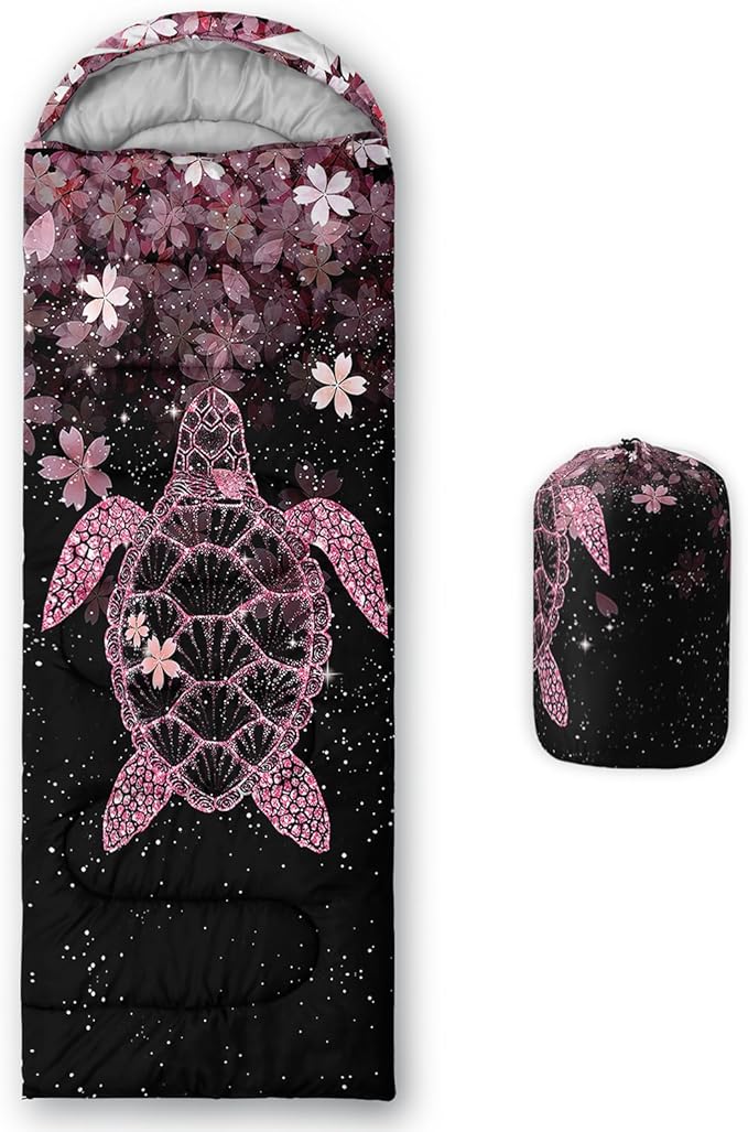 QOOMO Camping Sleeping Bags,3 Season Warm & Cool Weather,Lightweight,Waterproof Sleeping Bags for Adults & Kids,Traveling,and Outdoors,Camping Gear Equipment