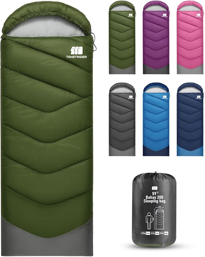 Sleeping Bags for Adults Cold Weather,Portable, Waterproof,Lightweight Sleeping Bag for Tall Girls Boys with Compression Sack for Warm Camping, Hiking, Outdoor & Indoor