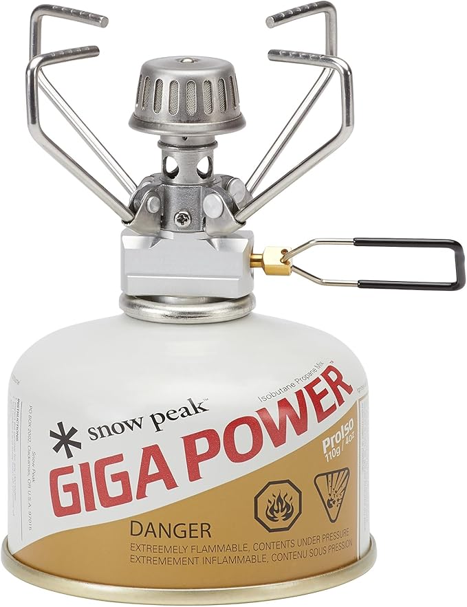 Snow Peak GigaPower Stove, Backpacking, Camping, Lightweight, Manual Ignition