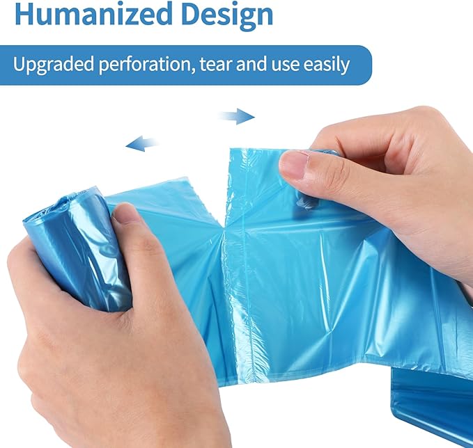 Small Trash Bags 1.2-Gallon: Small Garbage Bags for Bathroom Trash Bag Mini Trash Liners for Bathroom Bedroom Office (Blue, 150 Counts)