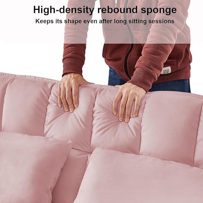 53.14" Velvet Convertible Sleeper Sofa Bed with Adjustable Backrest & Side Pocket, Pull-Out Loveseat Futon Couch for Small Spaces, Solid Wood Frame, Easy Assembly, 3-in-1 Sofa Bed for Living Room